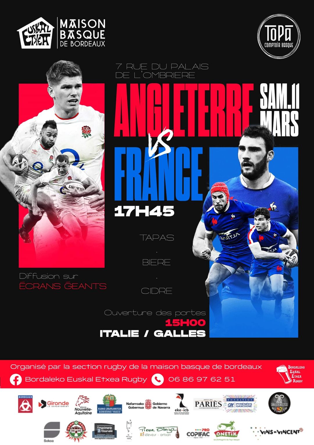 RETRANSMISSION ANGLETERRE - FRANCE 