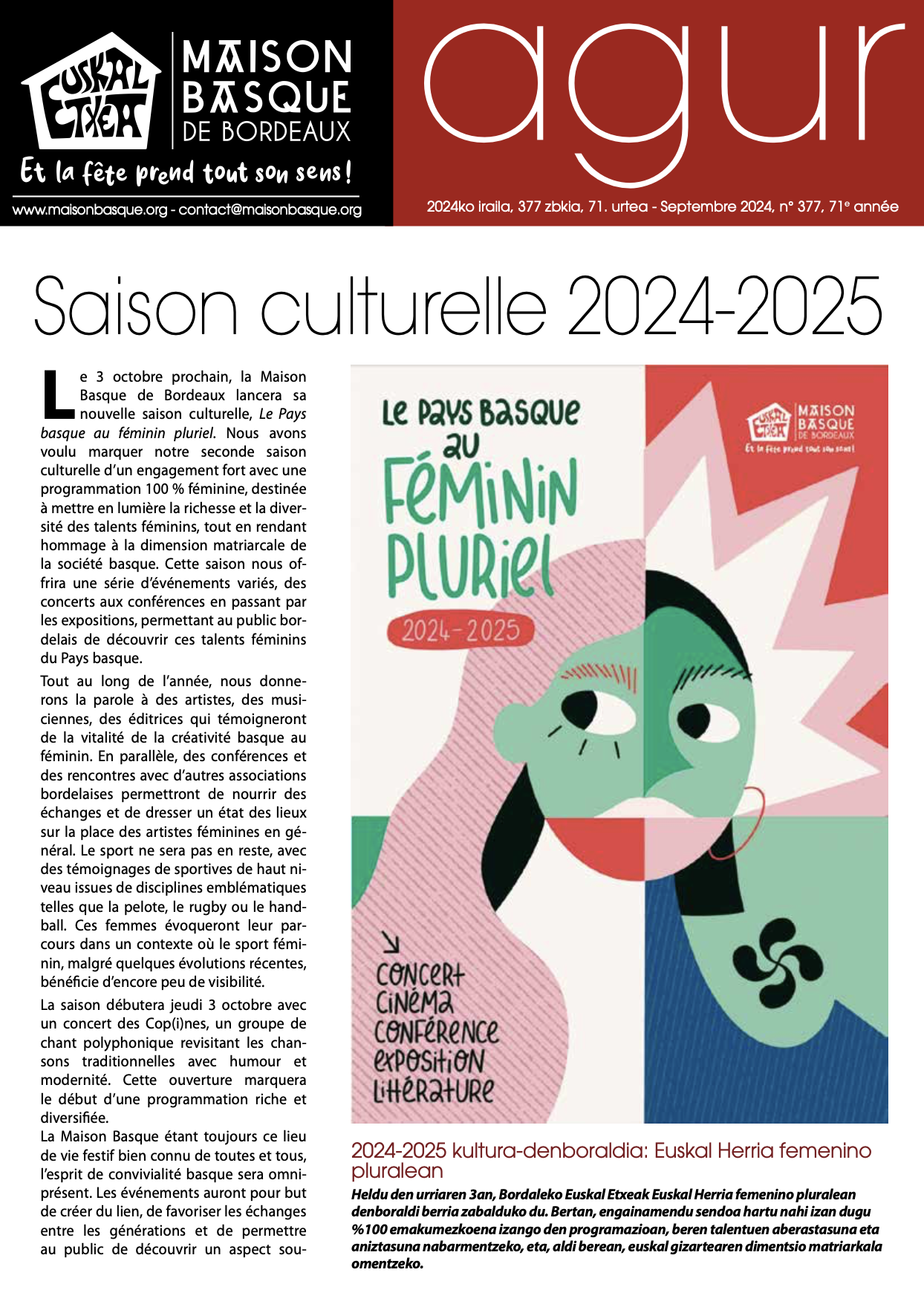 AGUR Septembre 2024
