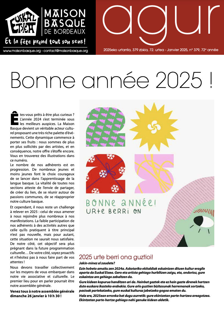 AGUR janvier 2025