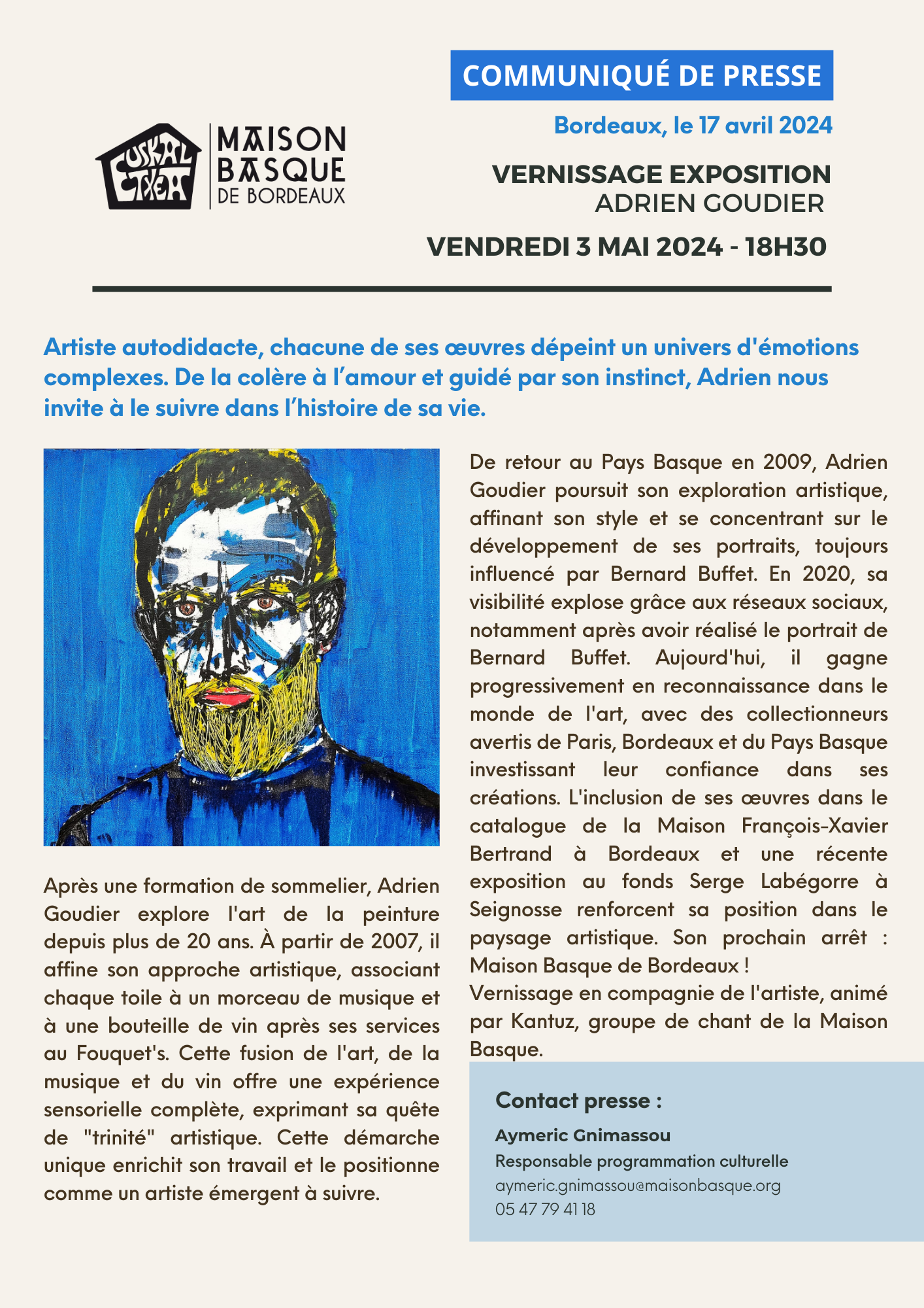 Vernissage Adrien Goudier - 03/05/25