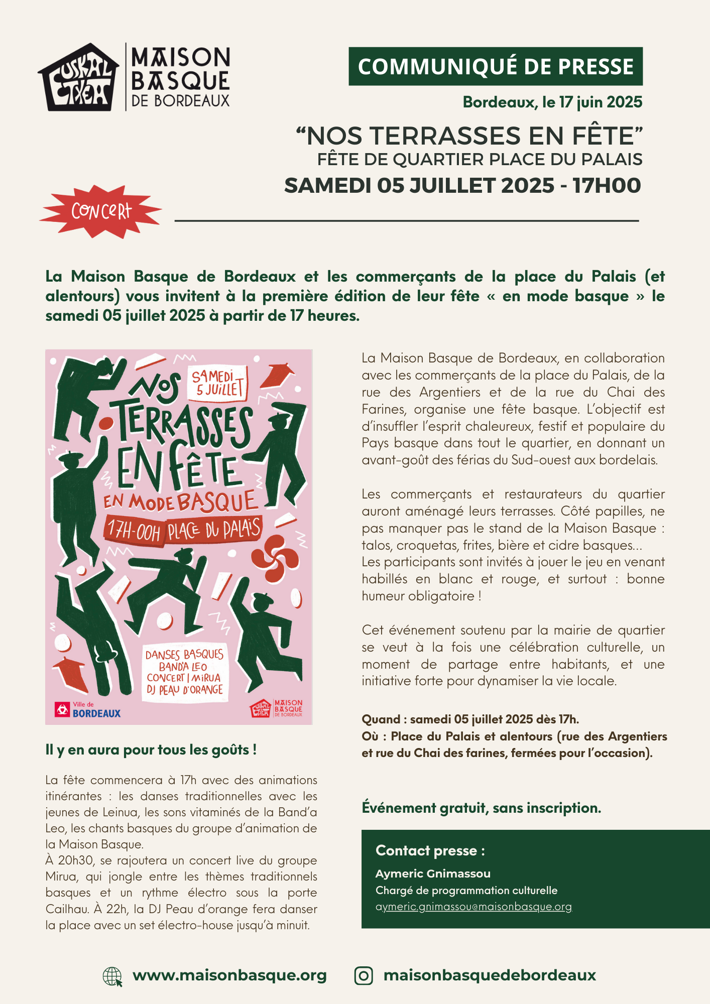 Nos terrasses en fête - 05/07/25