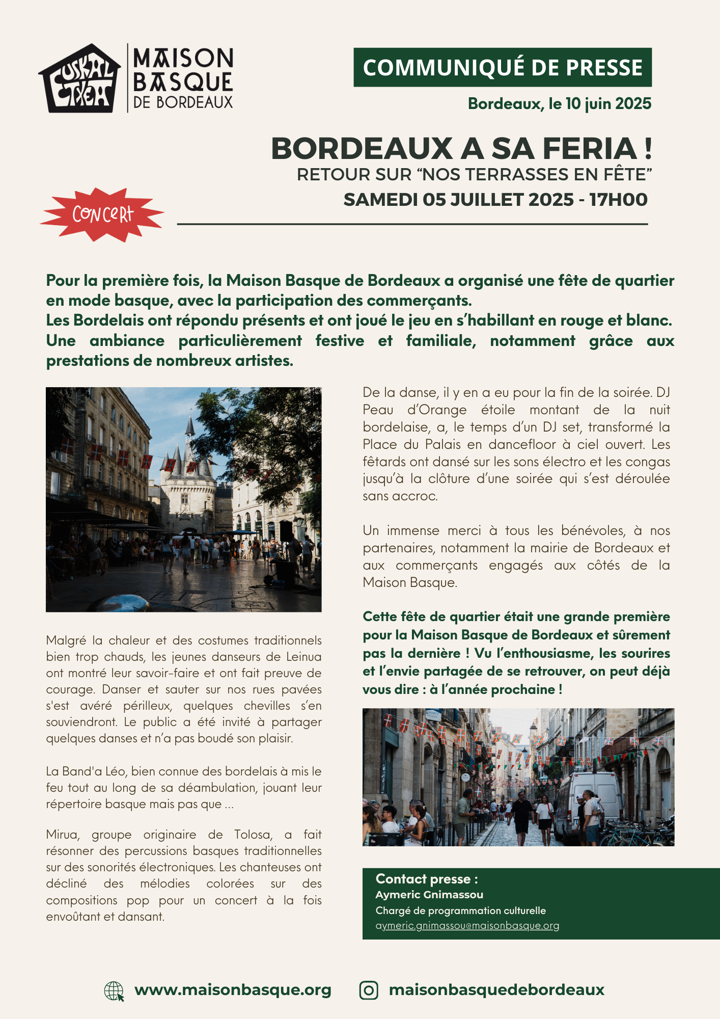 Retour sur "Nos terrasses en fête" - 05/07/25