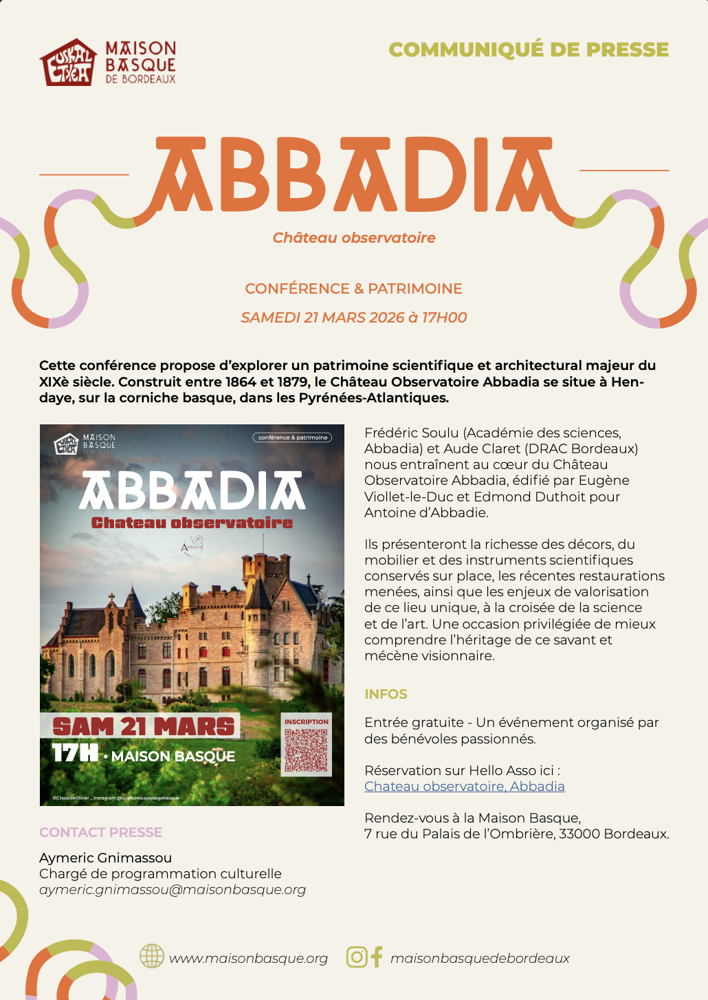 Abbadia, ch&acirc;teau observatoire _ 21/03/26