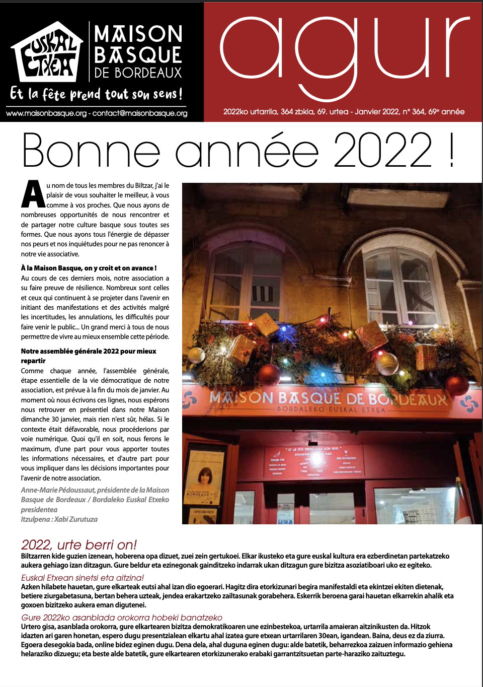 AGUR Janvier 2022