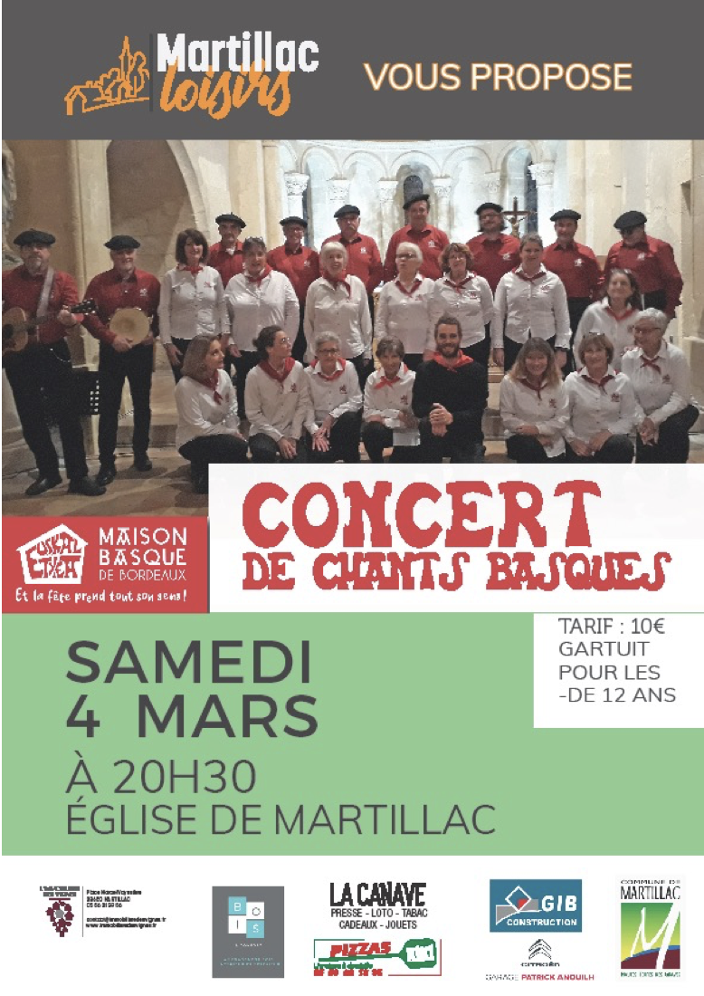 Bestalariak en concert à MARTILLAC   