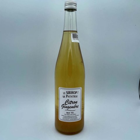 Sirop basque citron gingembre