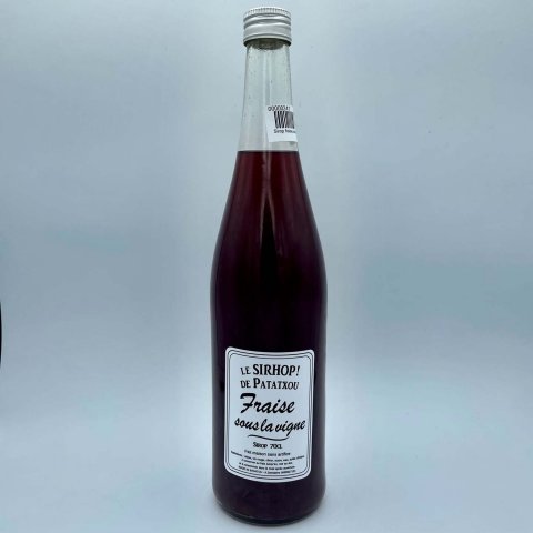 Sirop basque fraise sous la vigne